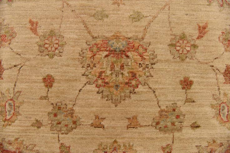 Detail image of 8' 3 x 11' 4 Hand Knotted Peshawar Ziegler Rug