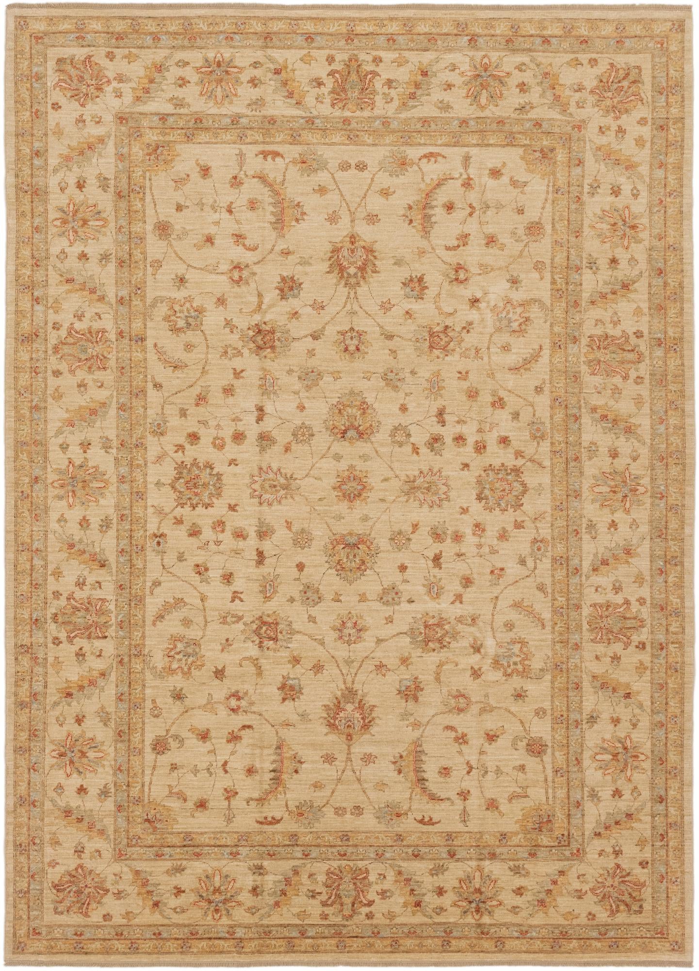 8' 3 x 11' 4 Hand Knotted Peshawar Ziegler Rug
