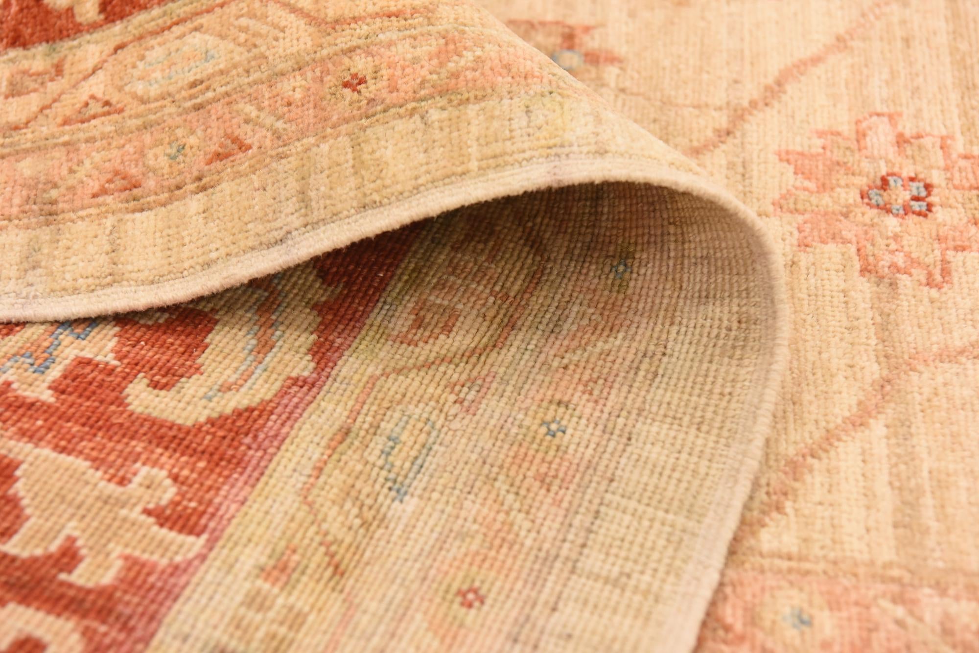 8' 4 x 12' 9 Hand Knotted Peshawar Ziegler Rug