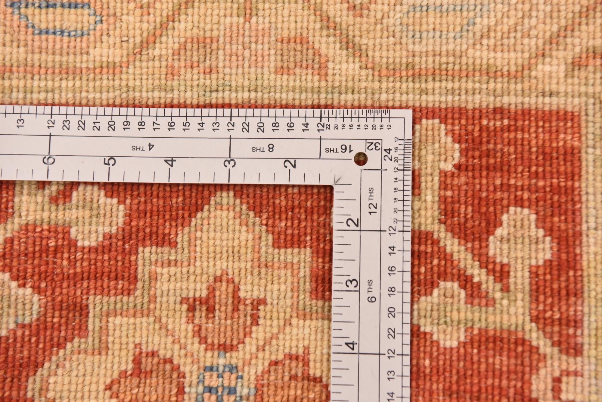 8' 4 x 12' 9 Hand Knotted Peshawar Ziegler Rug