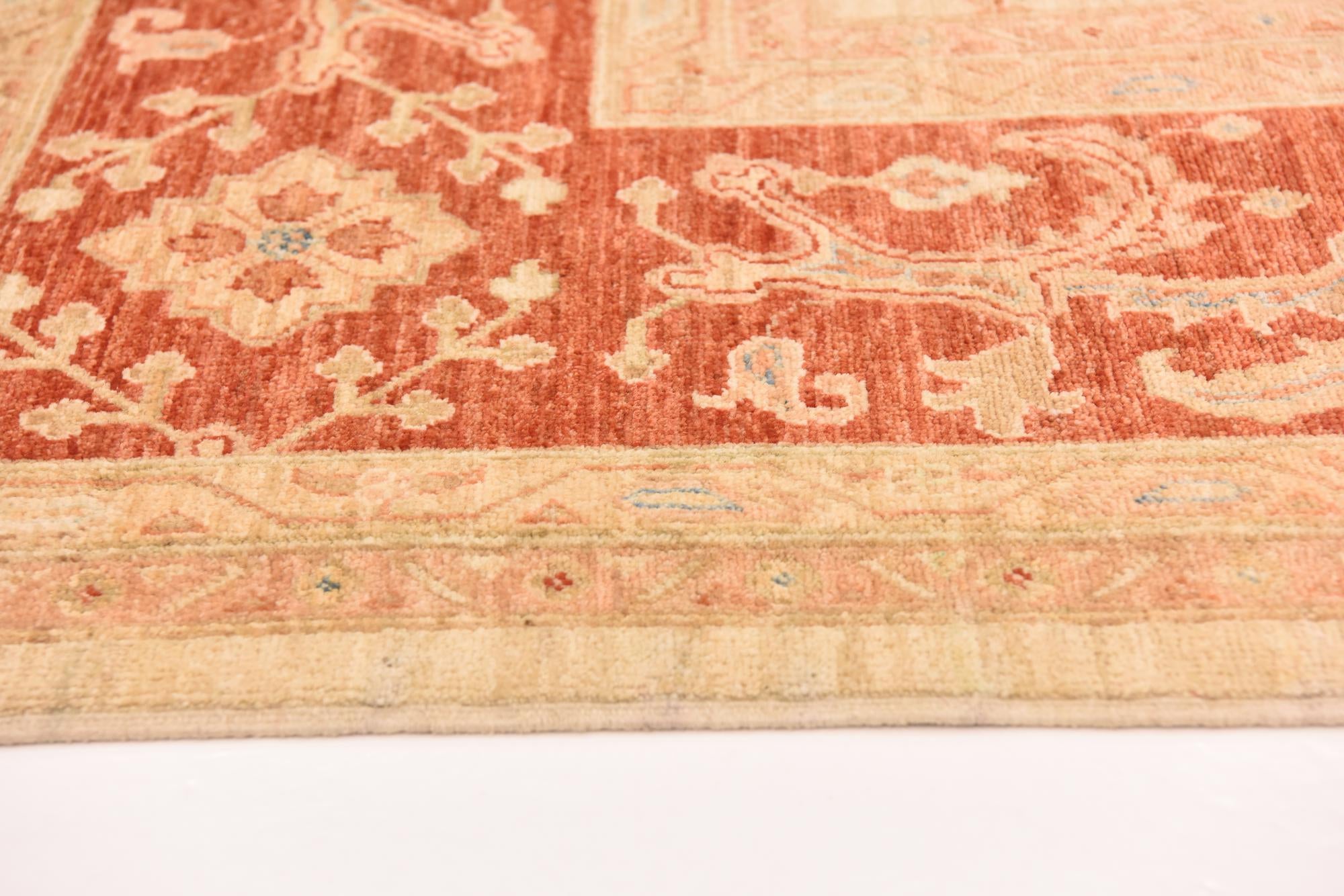 8' 4 x 12' 9 Hand Knotted Peshawar Ziegler Rug