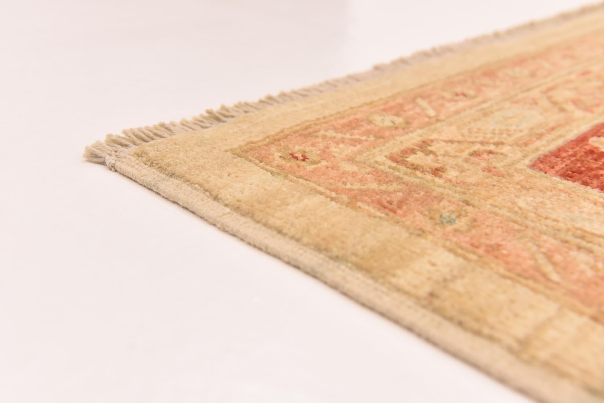 8' 4 x 12' 9 Hand Knotted Peshawar Ziegler Rug