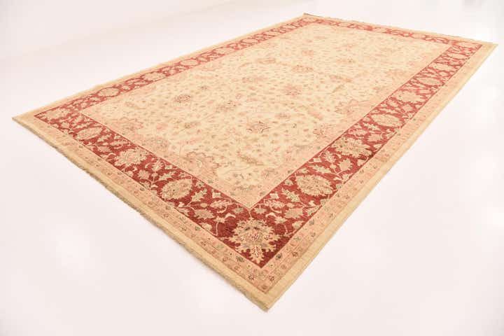 10' x 16' Hand Knotted Peshawar Ziegler Rug