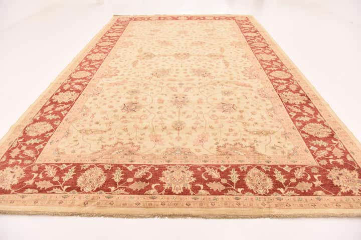 10' x 16' Hand Knotted Peshawar Ziegler Rug