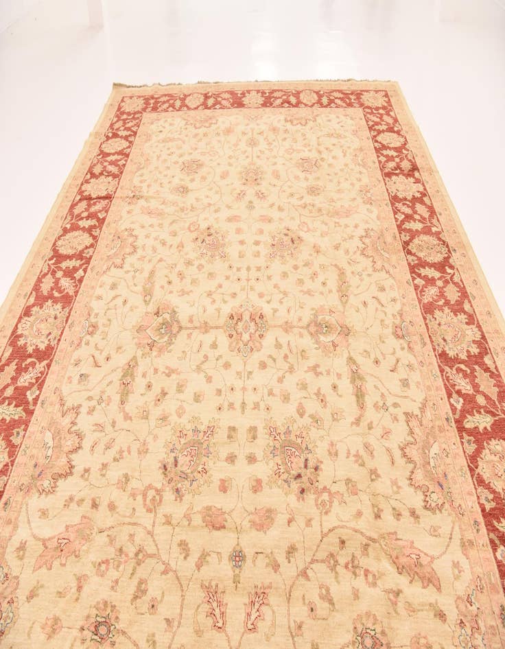 Detail image of 10' x 16'  Hand Knotted Peshawar Ziegler Rug