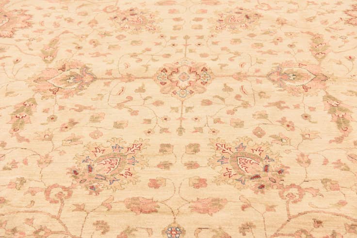 Detail image of 10' x 16' Hand Knotted Peshawar Ziegler Rug