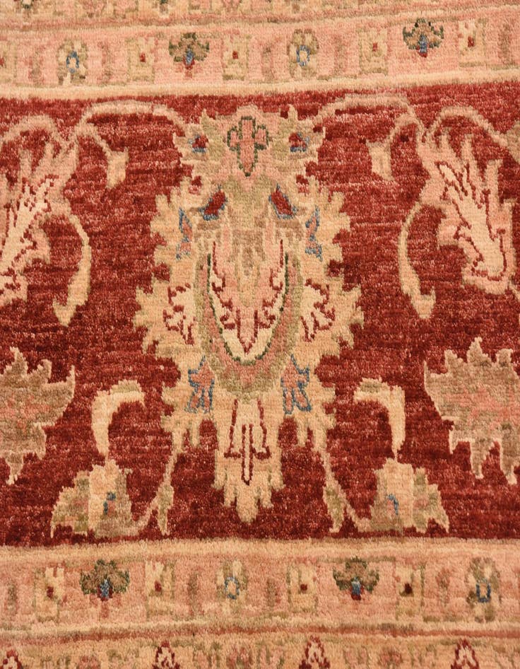 Detail image of 10' x 16'  Hand Knotted Peshawar Ziegler Rug