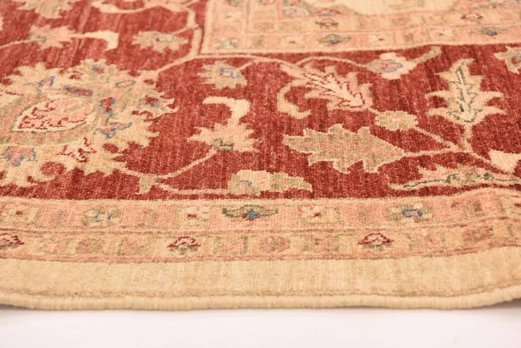 Detail image of 10' x 16' Hand Knotted Peshawar Ziegler Rug