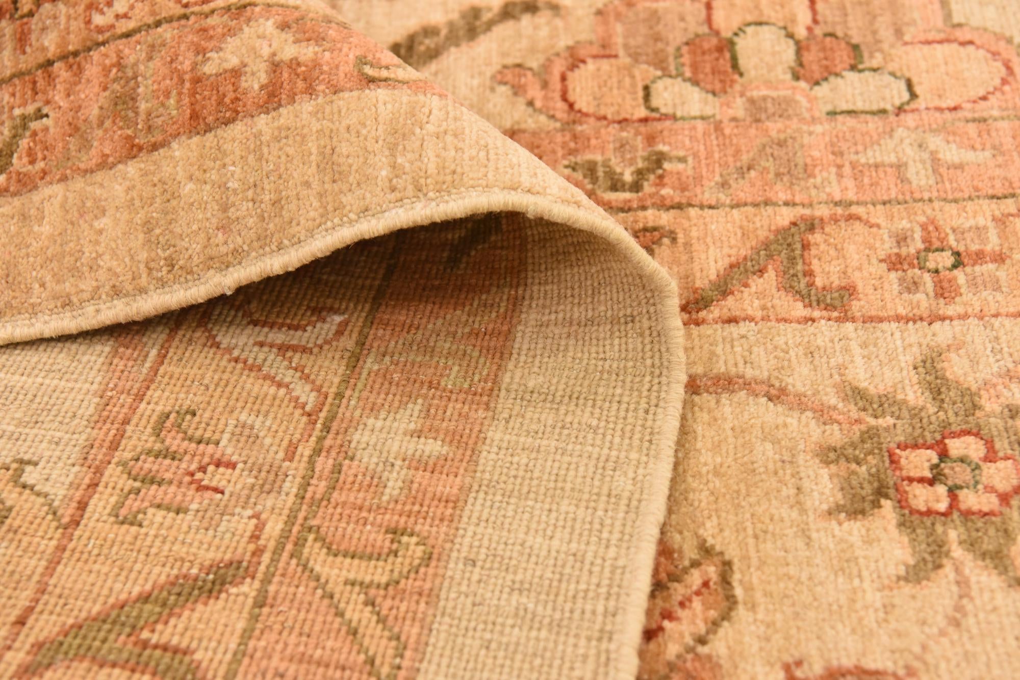 13' 2 x 19' 4 Hand Knotted Peshawar Ziegler Rug