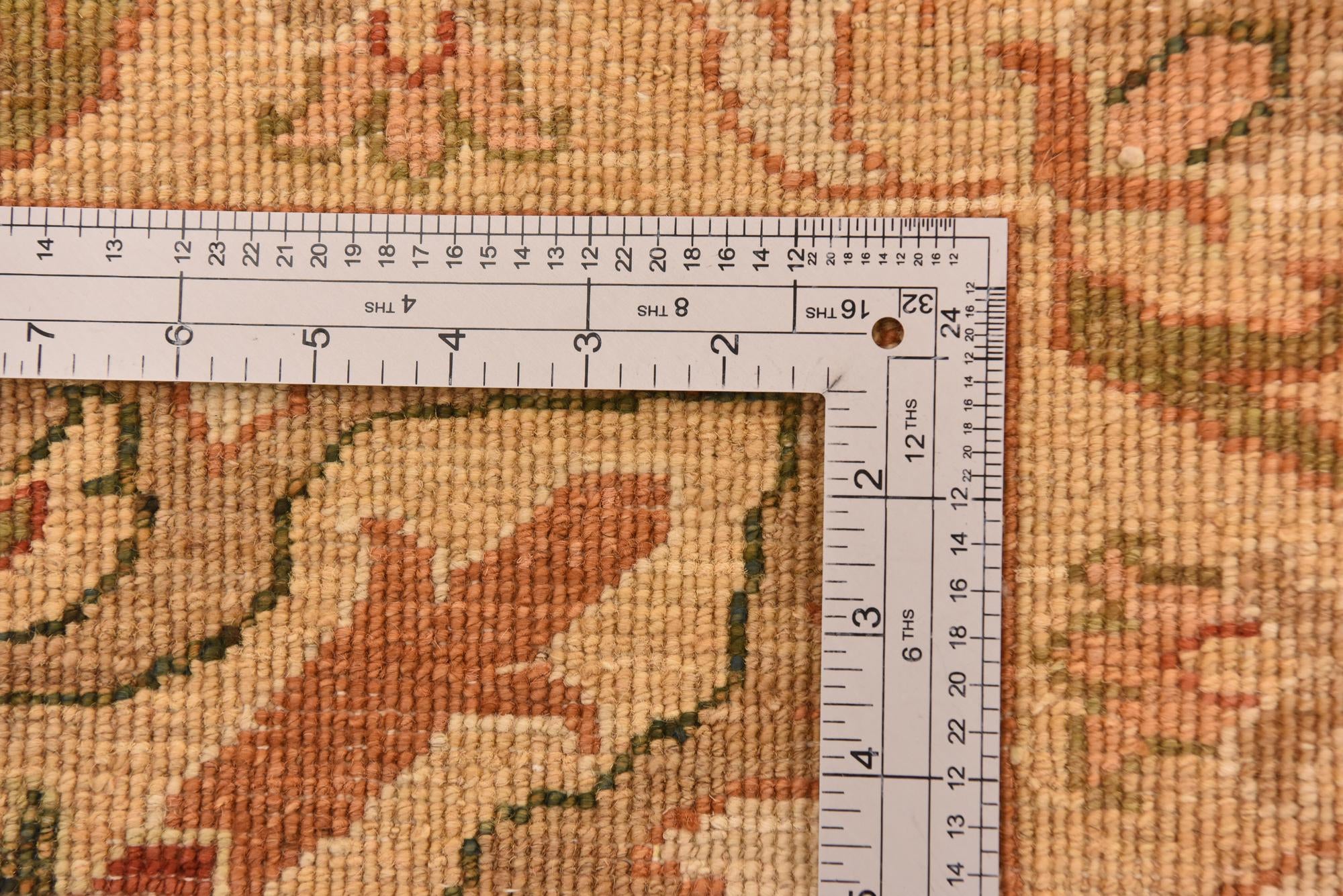 13' 2 x 19' 4 Hand Knotted Peshawar Ziegler Rug