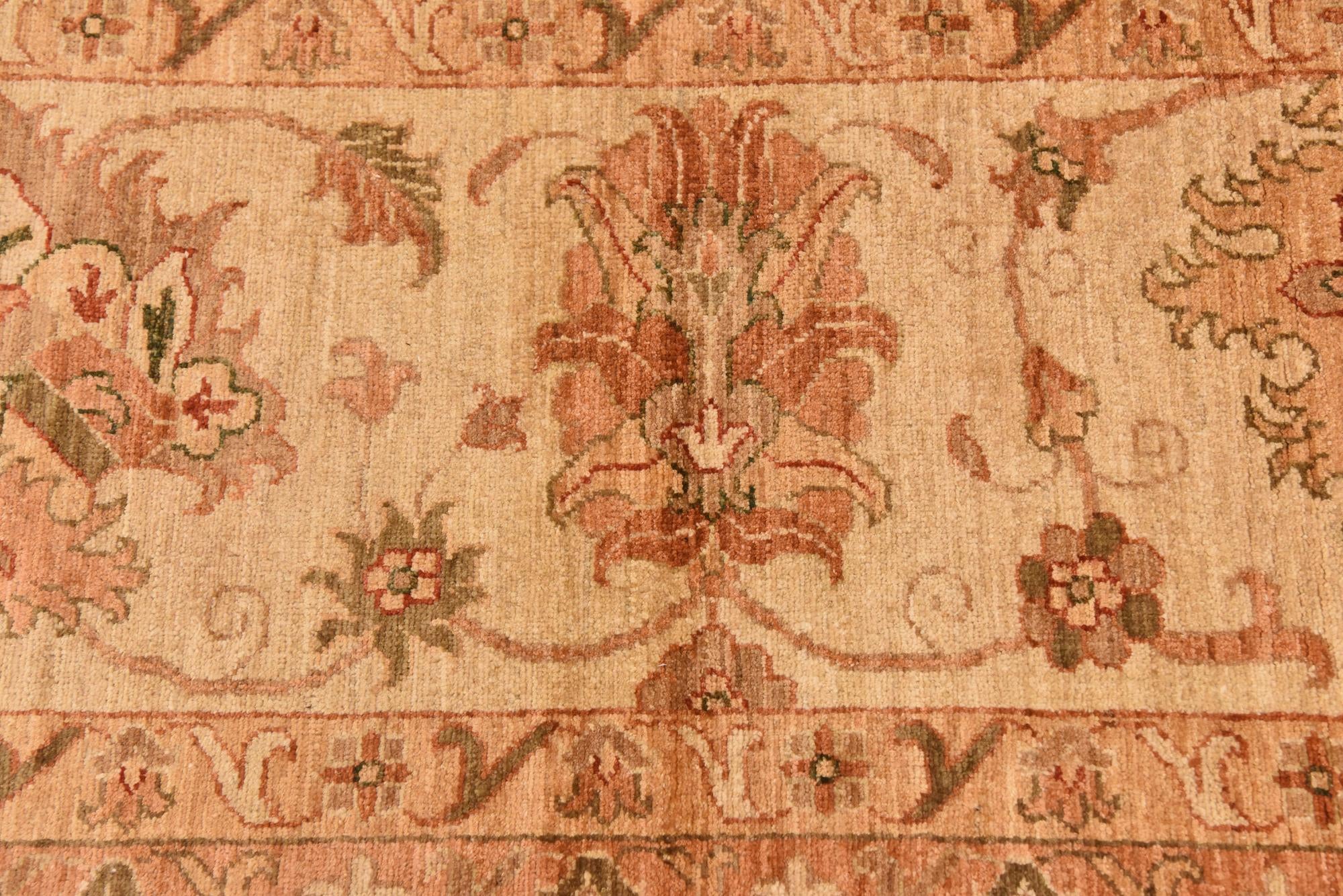 13' 2 x 19' 4 Hand Knotted Peshawar Ziegler Rug