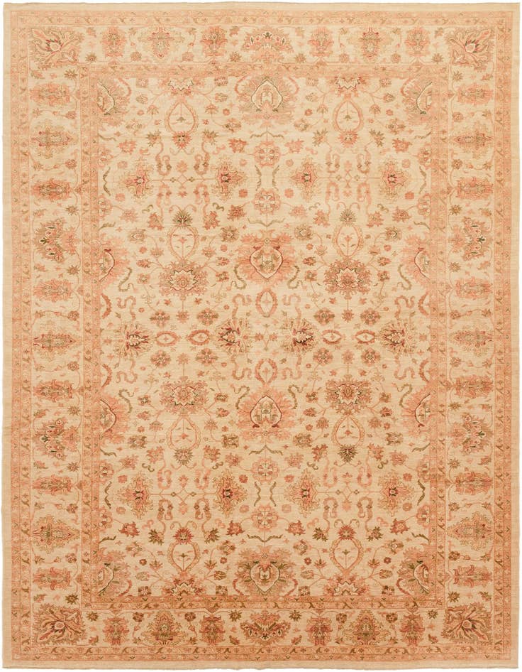 Detail image of 13' 2 x 19' 4 Hand Knotted Peshawar Ziegler Rug