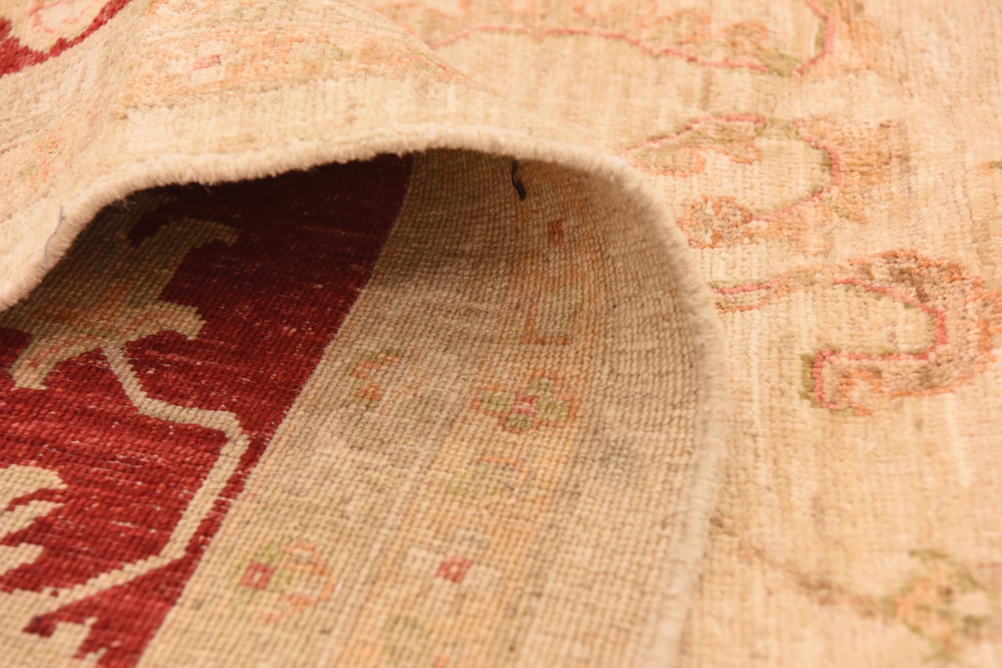 10' x 13' 7 Hand Knotted Peshawar Ziegler Rug
