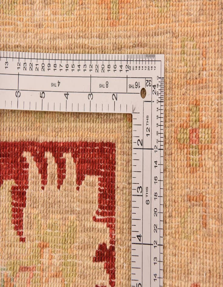 Detail image of 10' x 13' 7  Hand Knotted Peshawar Ziegler Rug