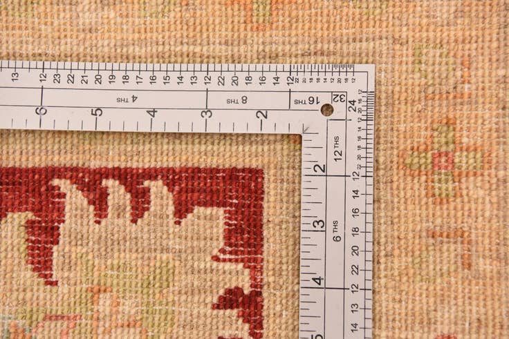 Detail image of 10' x 13' 7 Hand Knotted Peshawar Ziegler Rug