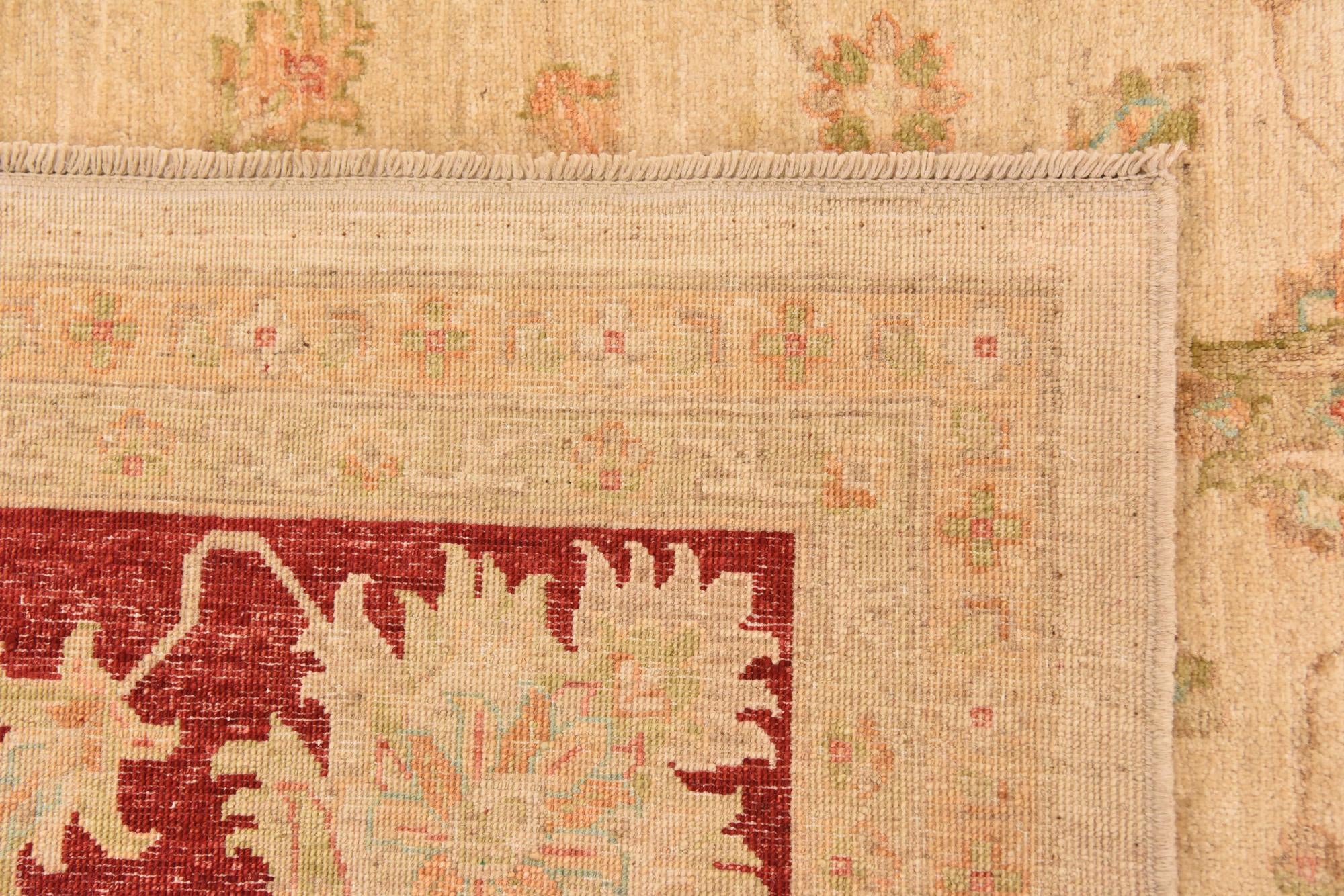 10' x 13' 7 Hand Knotted Peshawar Ziegler Rug