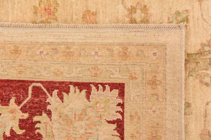 Detail image of 10' x 13' 7 Hand Knotted Peshawar Ziegler Rug
