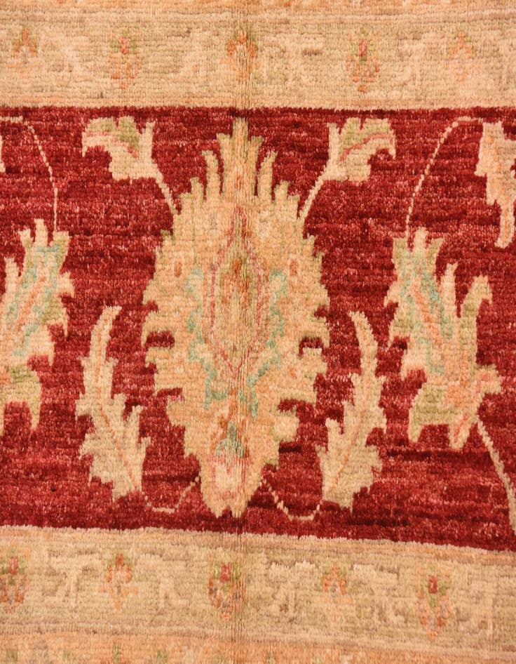 Detail image of 10' x 13' 7  Hand Knotted Peshawar Ziegler Rug