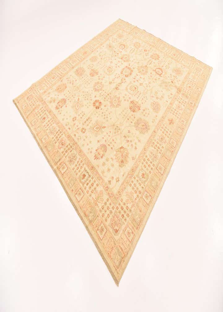 8' 4 x 9' 9 Hand Knotted Peshawar Ziegler Rug