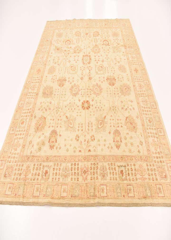 8' 4 x 9' 9 Hand Knotted Peshawar Ziegler Rug