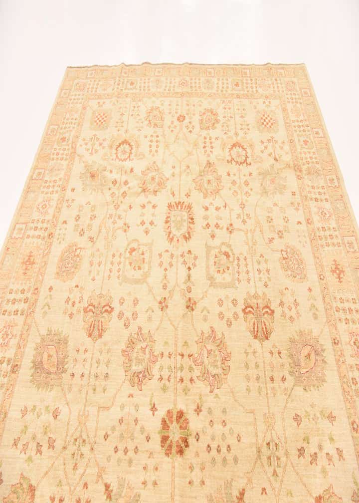 8' 4 x 9' 9 Hand Knotted Peshawar Ziegler Rug