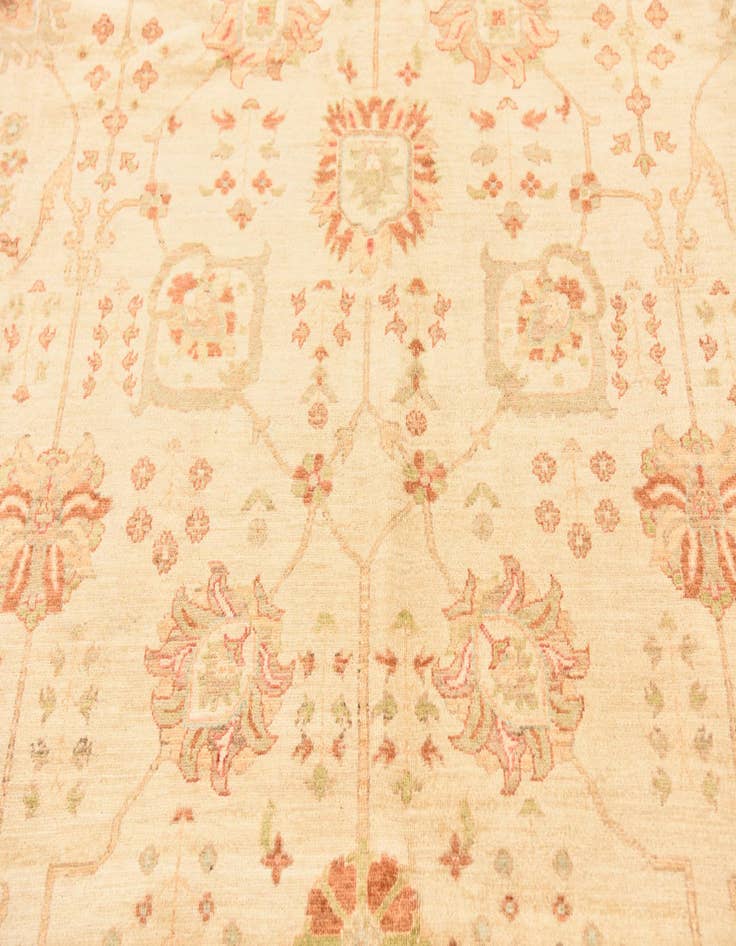 Detail image of 8' 4 x 9' 9 Hand Knotted Peshawar Ziegler Rug