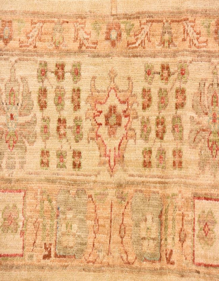 Detail image of 8' 4 x 9' 9 Hand Knotted Peshawar Ziegler Rug