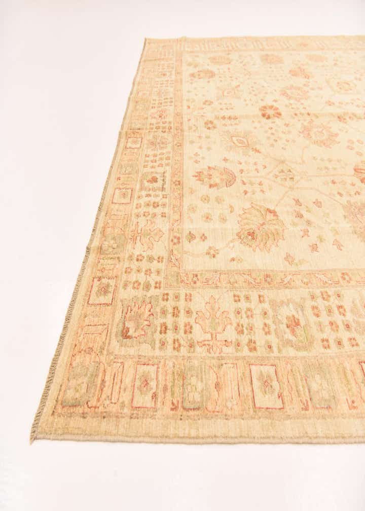 8' 4 x 9' 9 Hand Knotted Peshawar Ziegler Rug