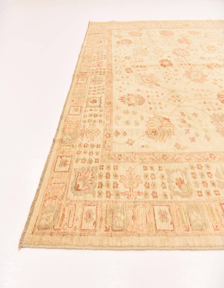 Detail image of 8' 4 x 9' 9 Hand Knotted Peshawar Ziegler Rug