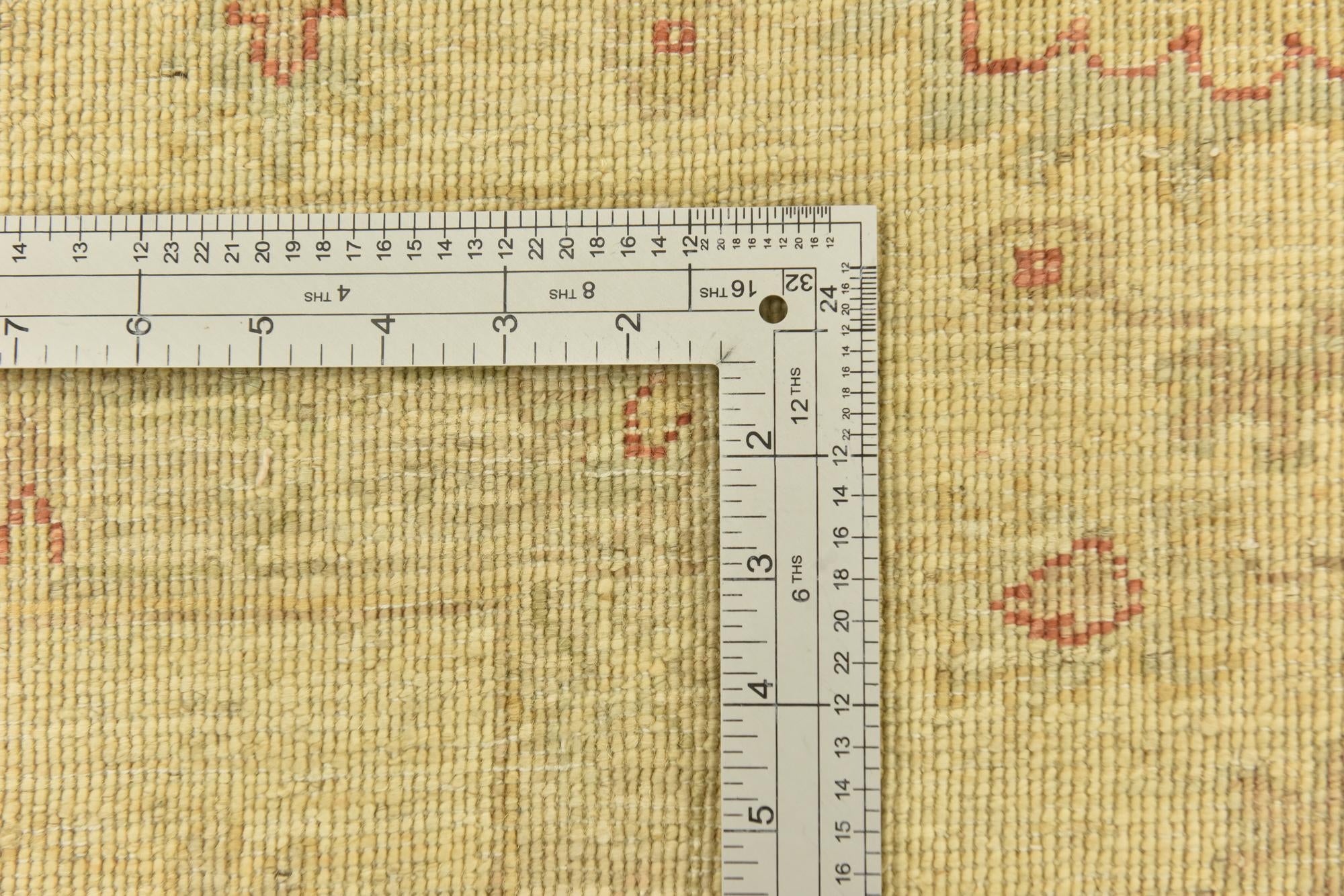 7' x 10' 1 Hand Knotted Peshawar Ziegler Rug