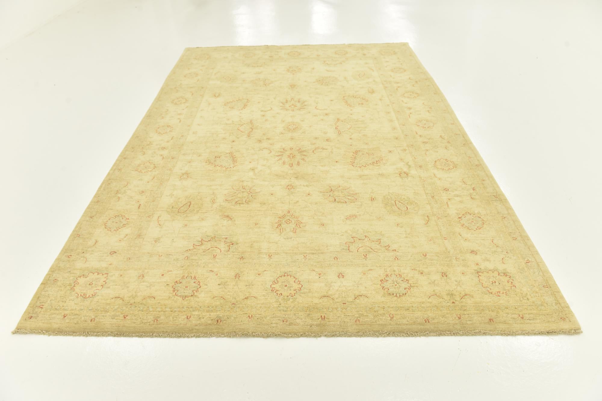 7' x 10' 1 Hand Knotted Peshawar Ziegler Rug