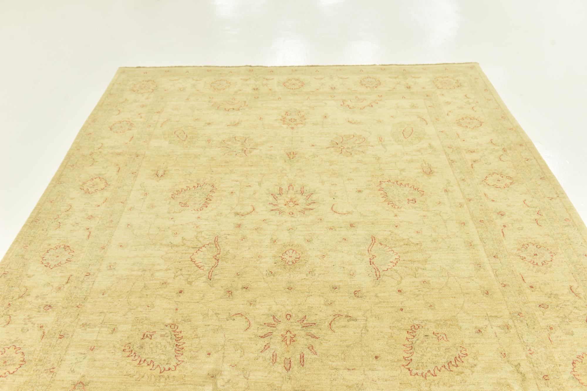 7' x 10' 1 Hand Knotted Peshawar Ziegler Rug