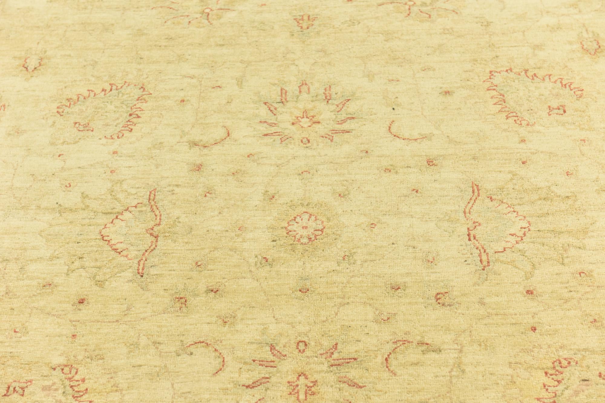 7' x 10' 1 Hand Knotted Peshawar Ziegler Rug