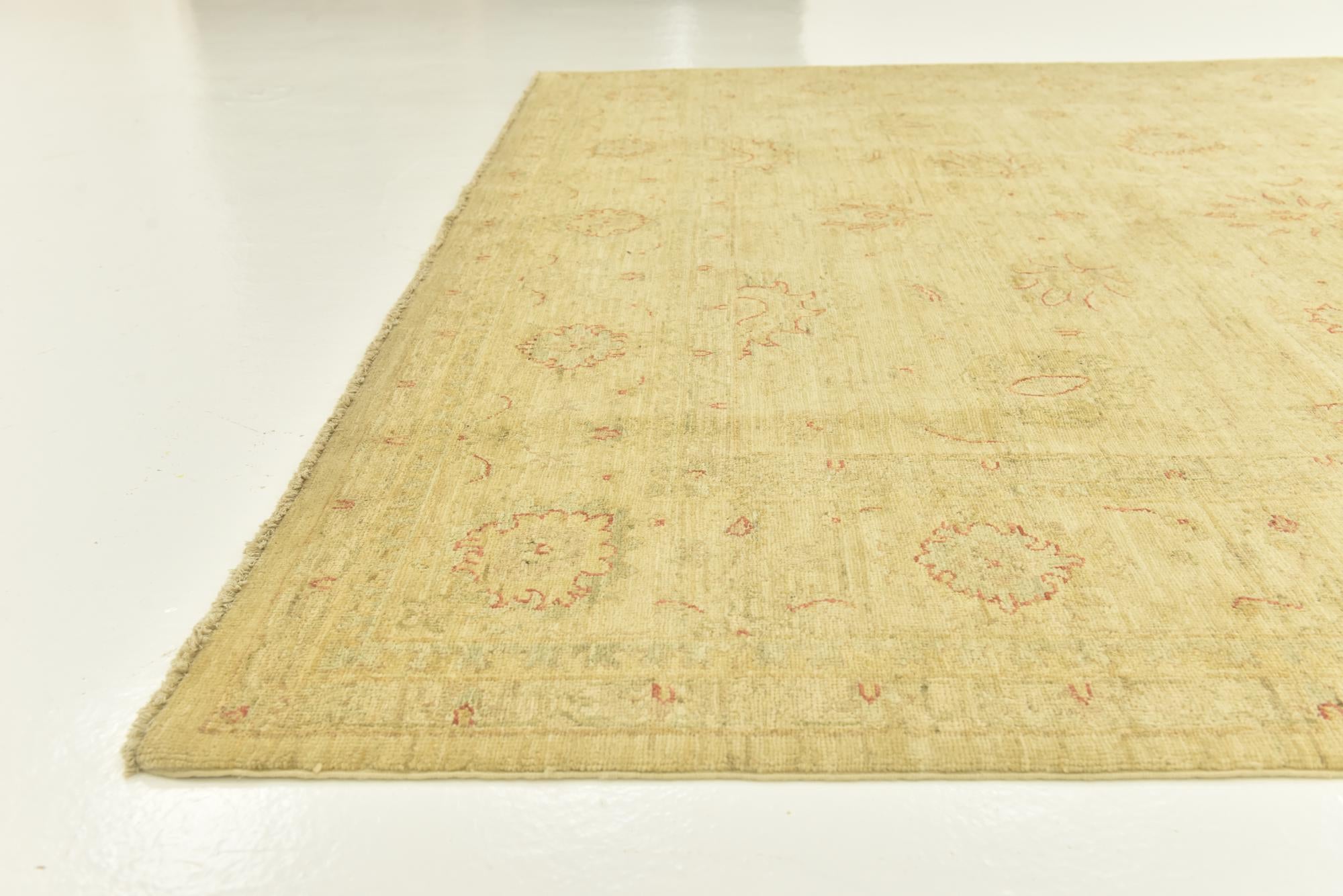 7' x 10' 1 Hand Knotted Peshawar Ziegler Rug