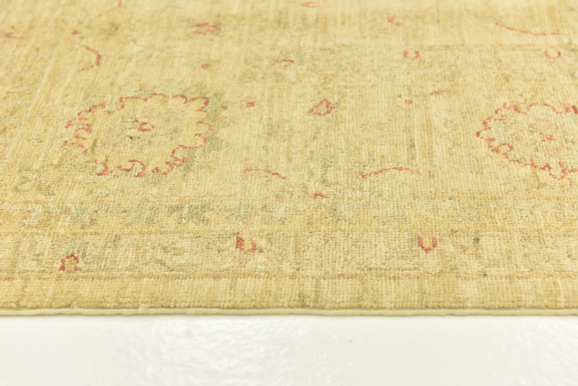 7' x 10' 1 Hand Knotted Peshawar Ziegler Rug