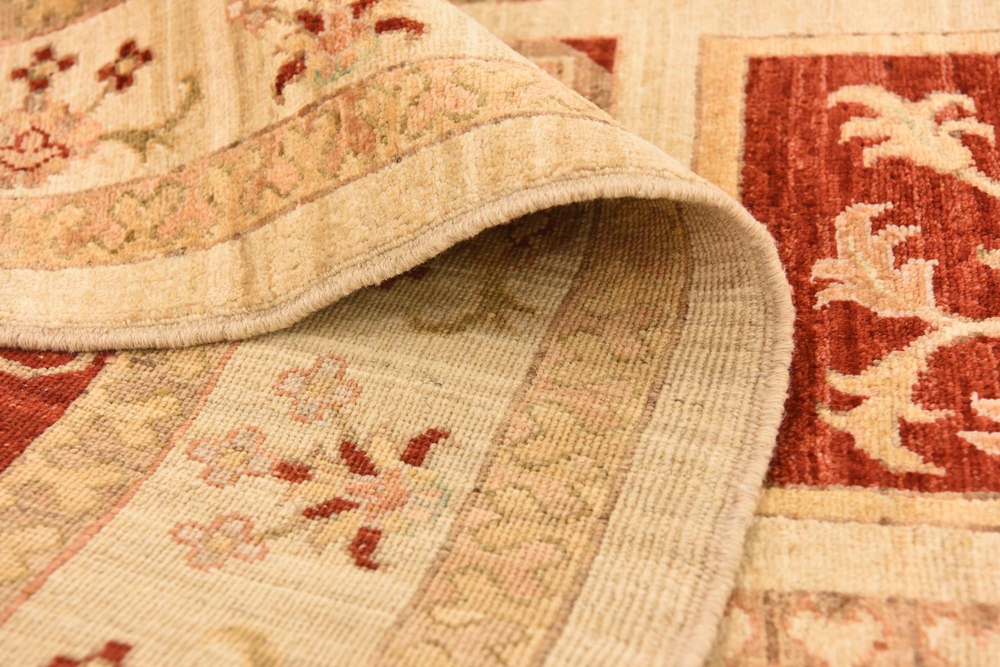 8' 3 x 10' 6 Hand Knotted Peshawar Ziegler Rug