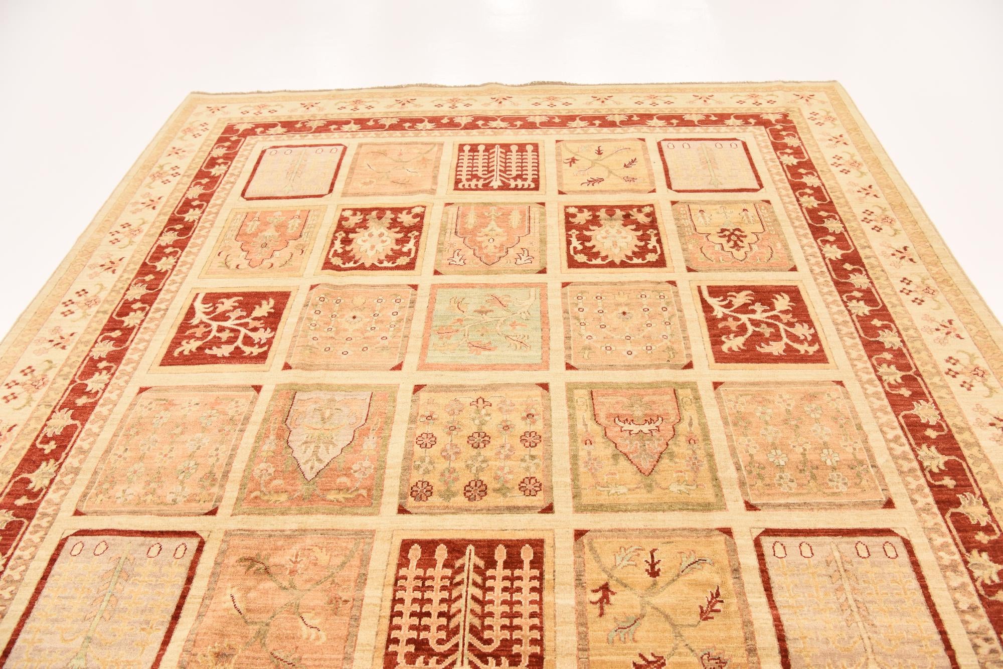 8' 3 x 10' 6 Hand Knotted Peshawar Ziegler Rug