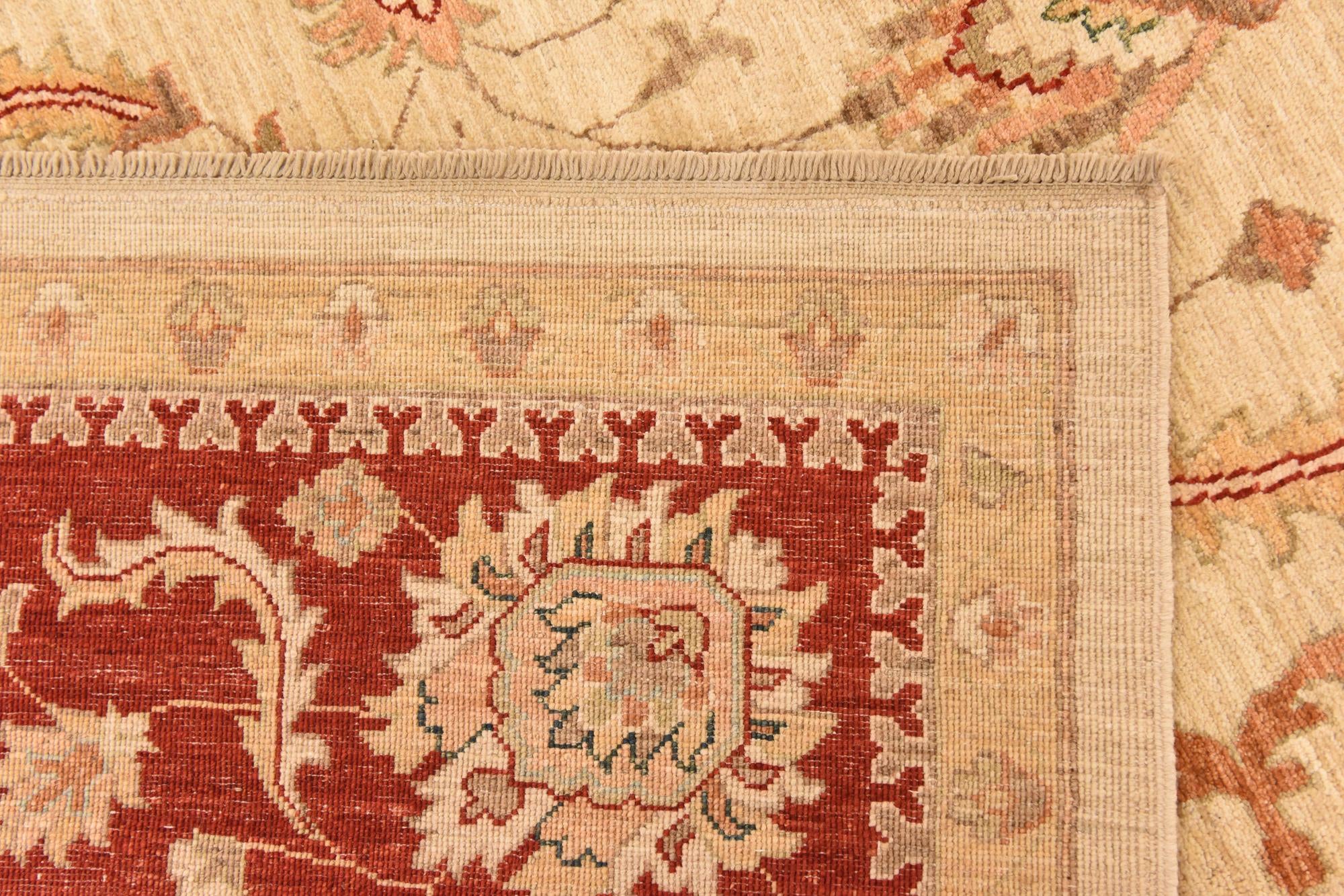 245cm x 300cm Hand Knotted Peshawar Ziegler Rug