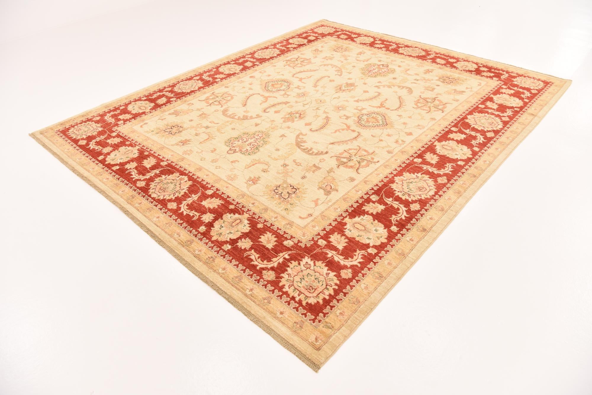245cm x 300cm Hand Knotted Peshawar Ziegler Rug