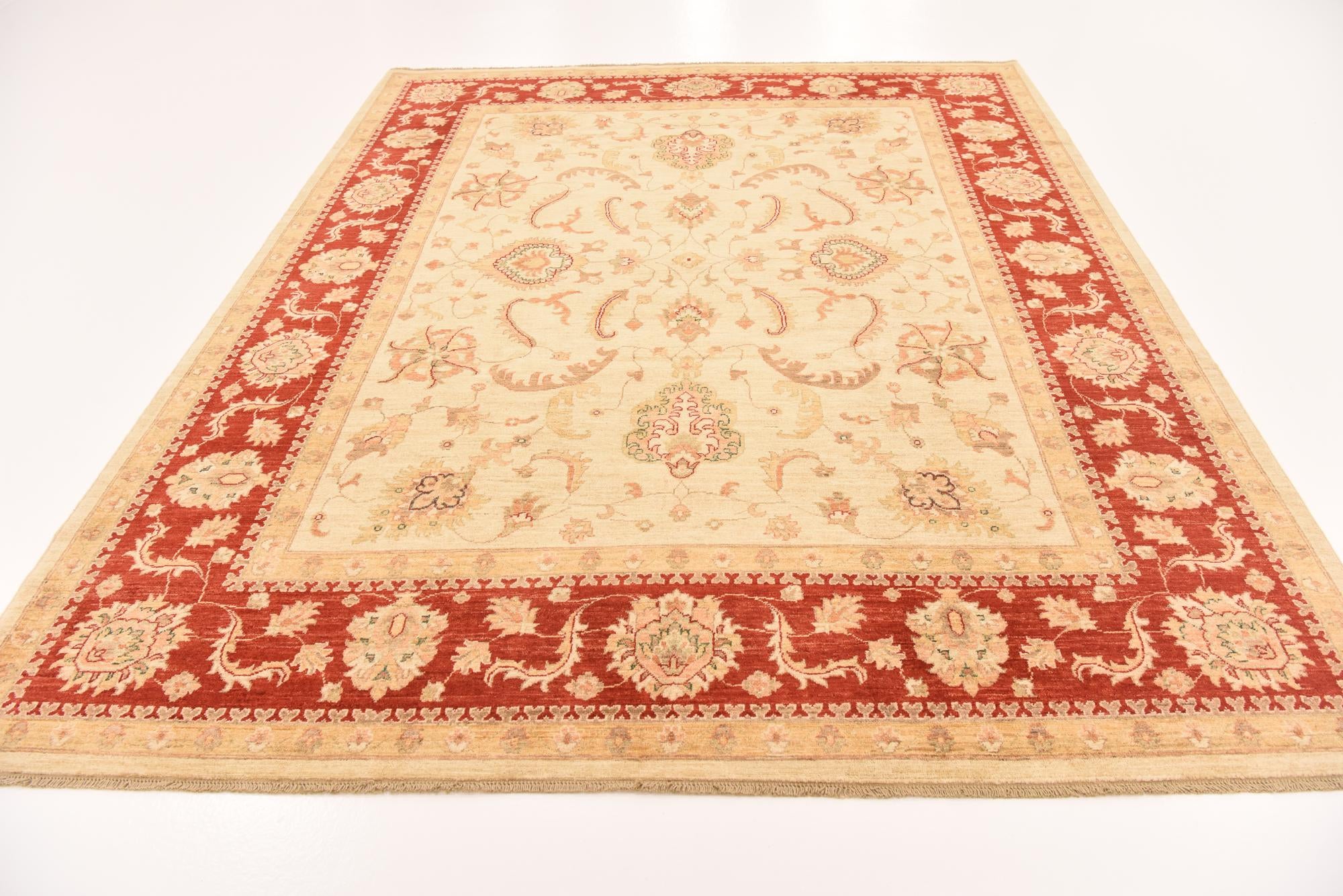 245cm x 300cm Hand Knotted Peshawar Ziegler Rug