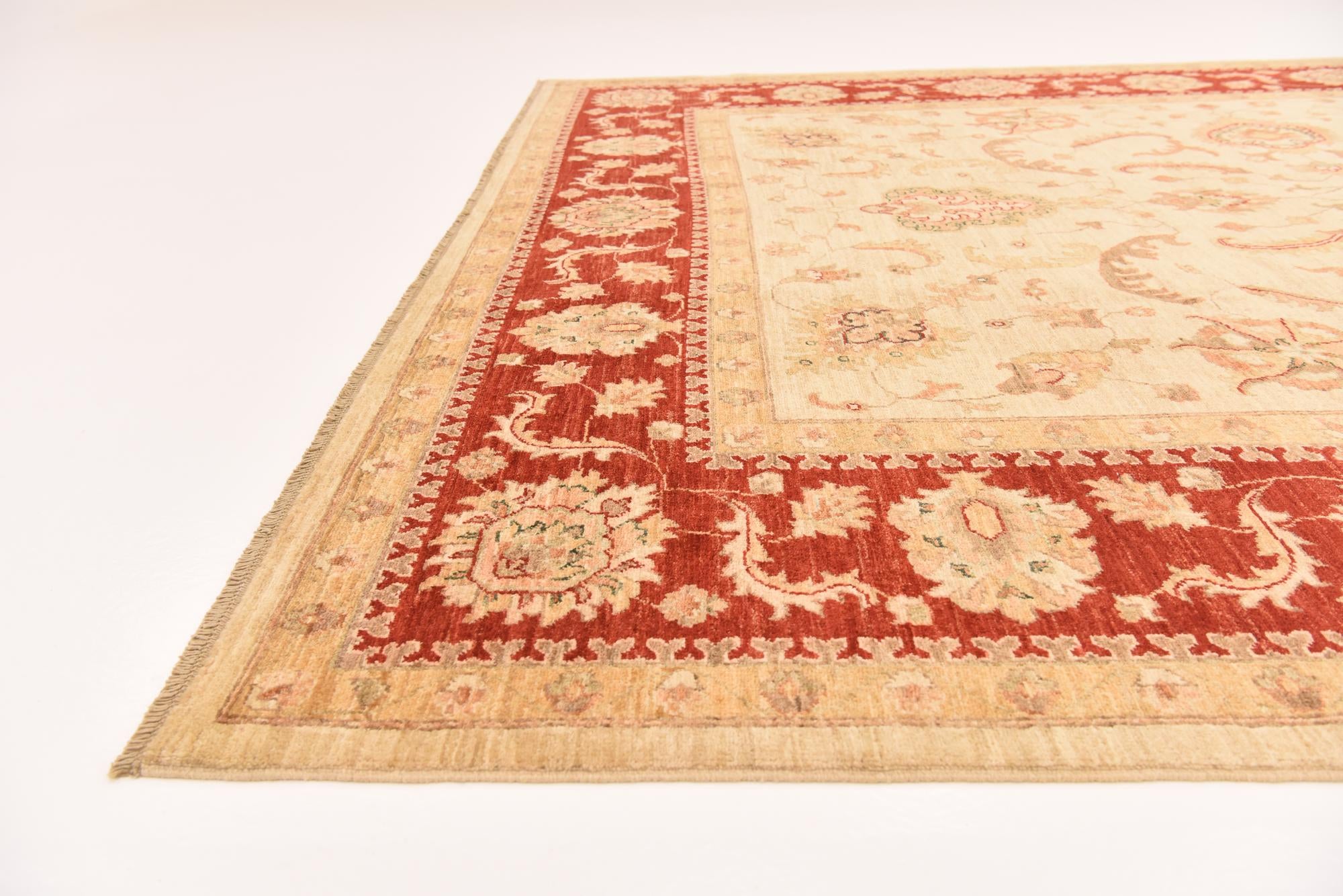 245cm x 300cm Hand Knotted Peshawar Ziegler Rug
