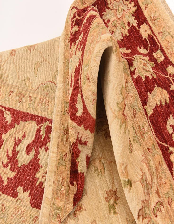 Detail image of 8' 3 x 10'  Hand Knotted Peshawar Ziegler Rug