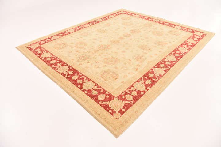 8' 2 x 9' 9 Hand Knotted Peshawar Ziegler Rug
