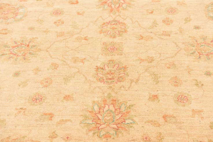 Detail image of 8' 2 x 9' 9 Hand Knotted Peshawar Ziegler Rug