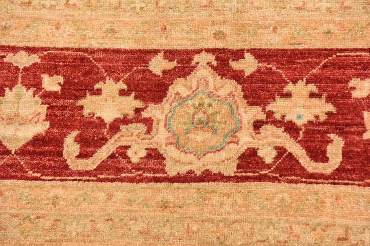 8' 2 x 9' 9 Hand Knotted Peshawar Ziegler Rug