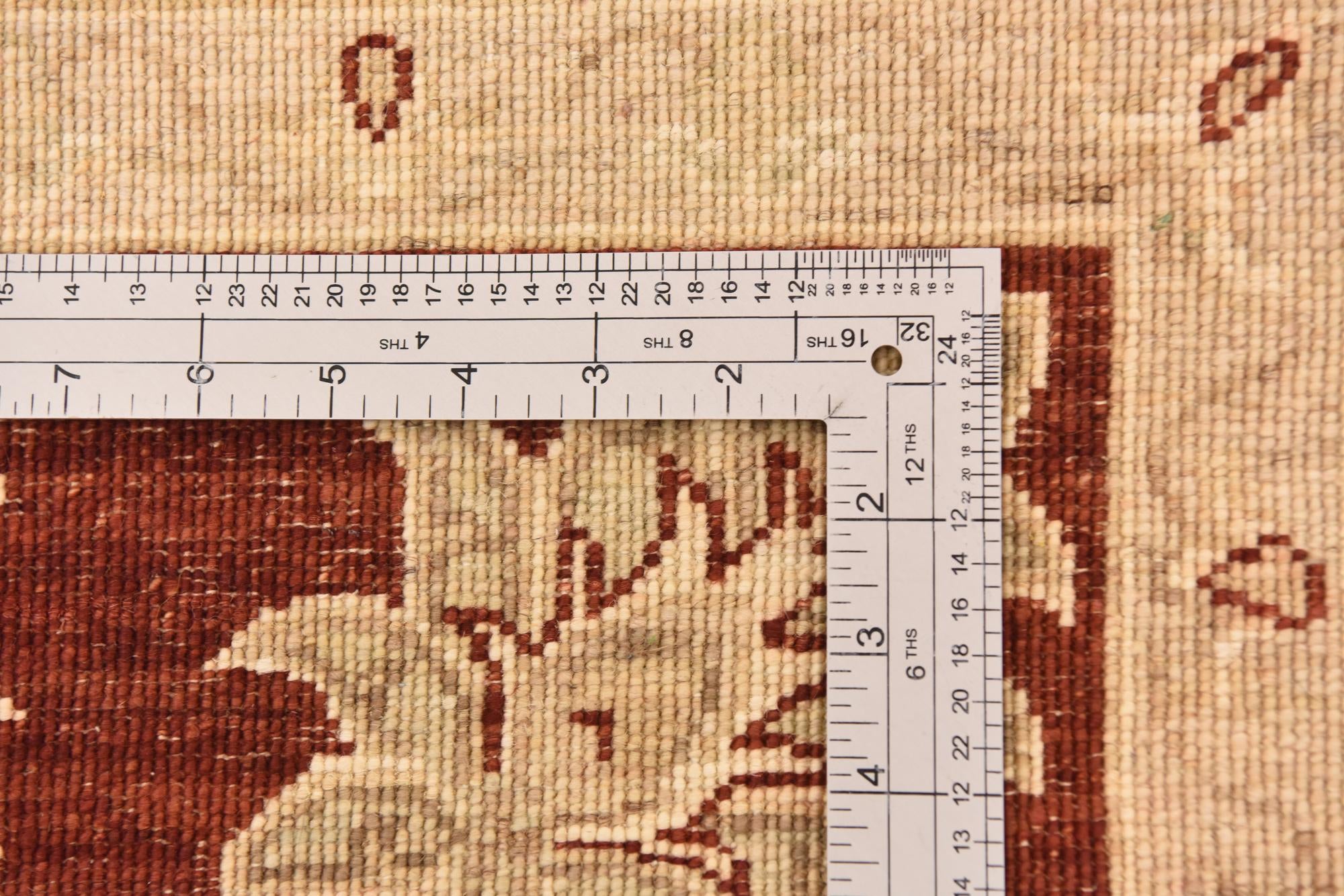 5' x 6' 7 Hand Knotted Peshawar Ziegler Rug