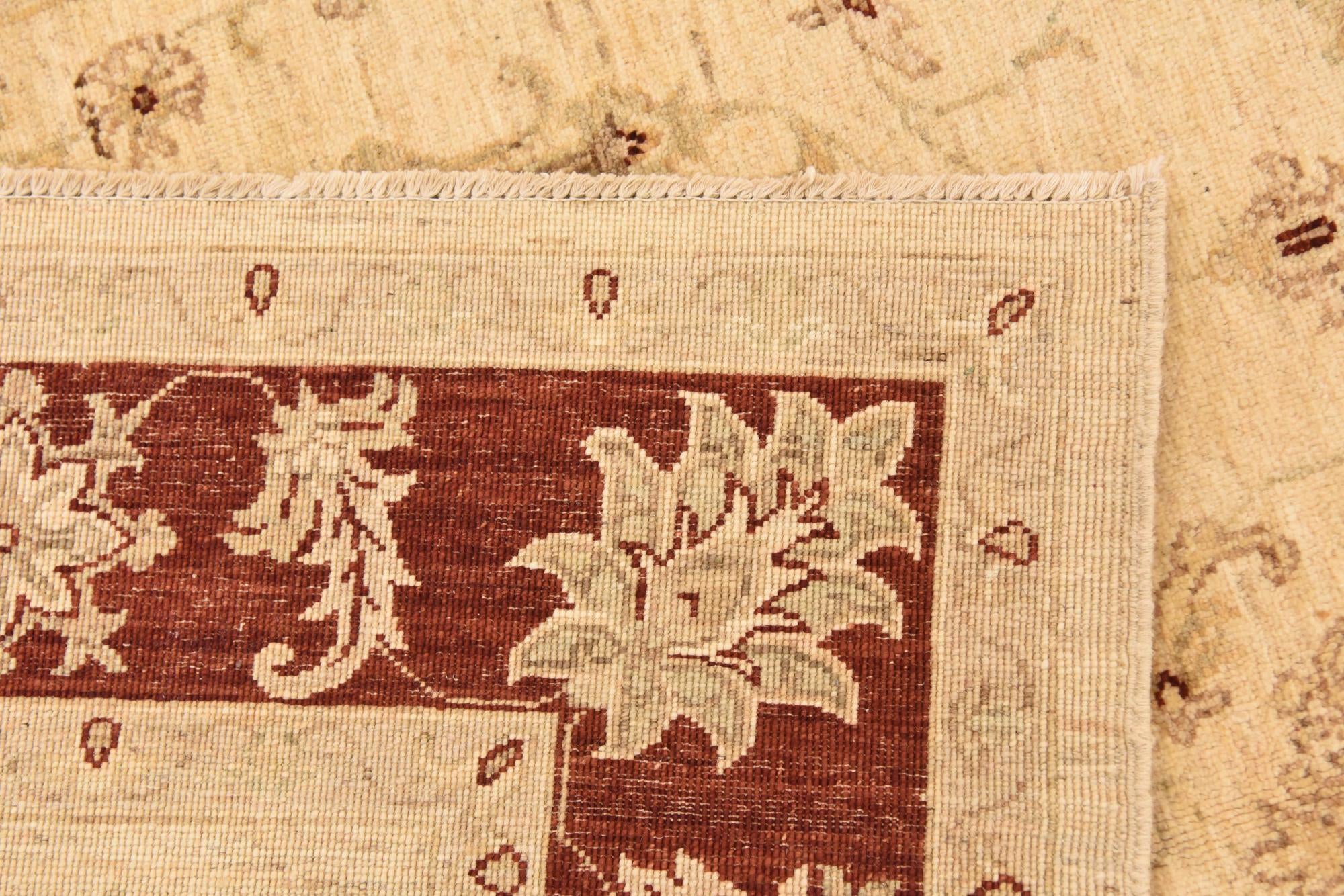 5' x 6' 7 Hand Knotted Peshawar Ziegler Rug