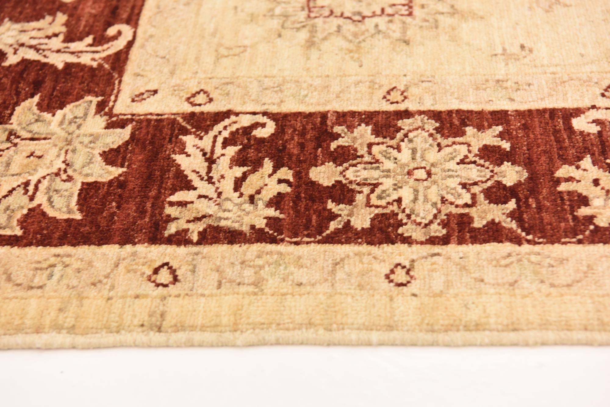 5' x 6' 7 Hand Knotted Peshawar Ziegler Rug