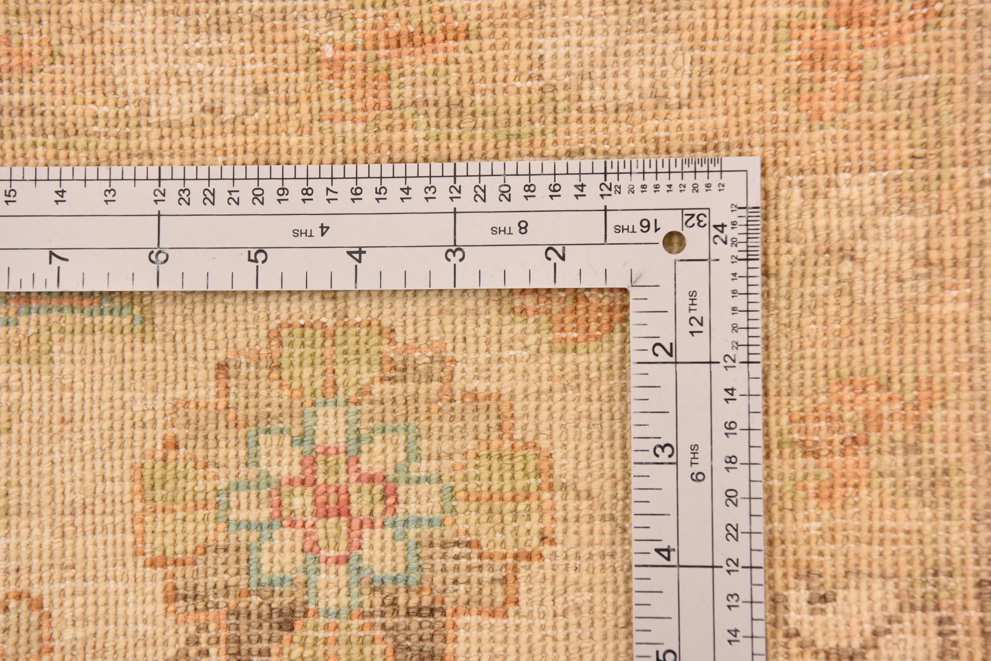 6' 9 x 9' 7 Hand Knotted Peshawar Ziegler Rug
