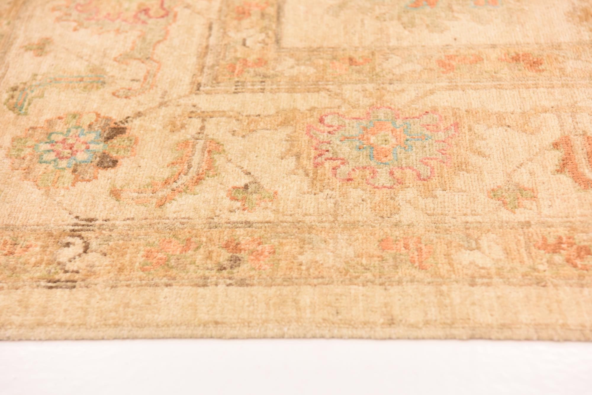 6' 9 x 9' 7 Hand Knotted Peshawar Ziegler Rug
